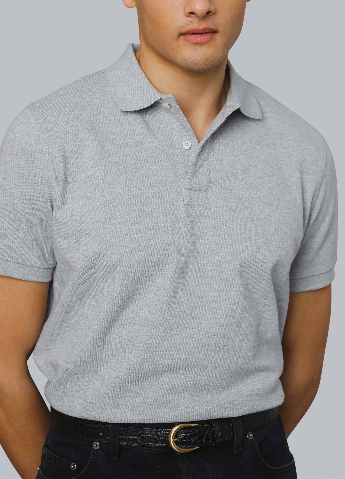 Tage Short Sleeve Polo Shirt - Grey Berg & Berg